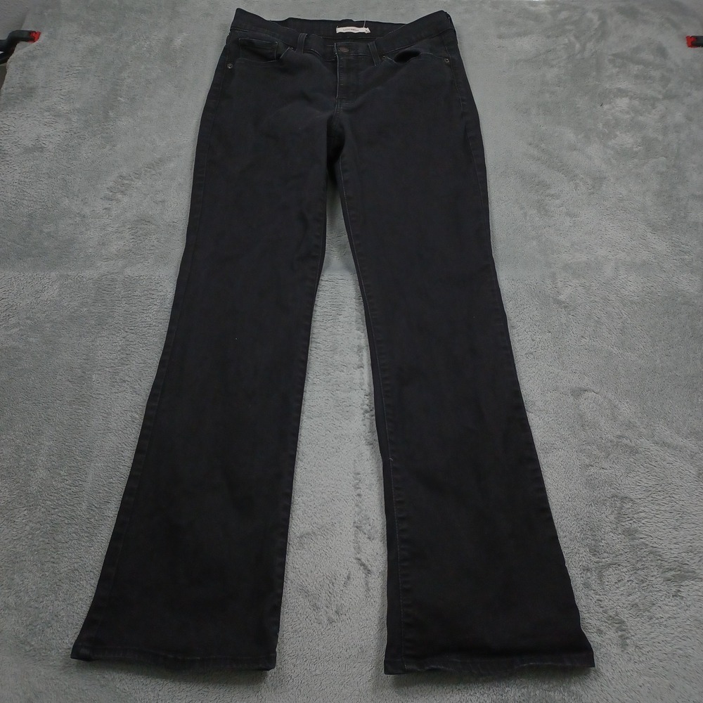 Levis Jeans Womens 12 Black Denim Classic Bootcut Preppy Modern